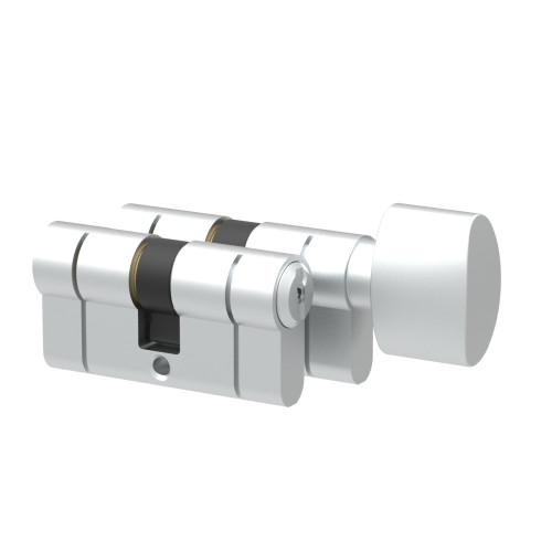 Komplet wkładek Łucznik D profil E8 50-55 gałka M1 od 55 satyna